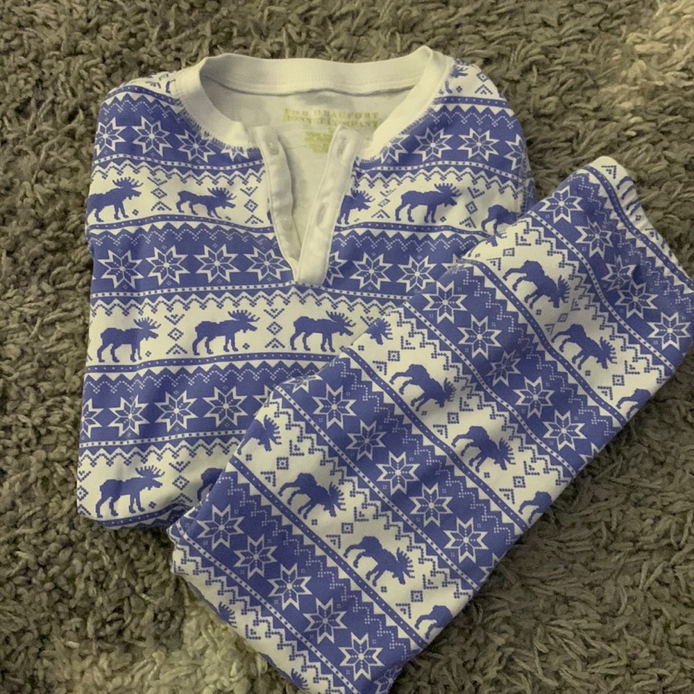 2PC Sutton’s Sweet Dreams Set, Frosty Fairisle with Worth Avenue White Size 5